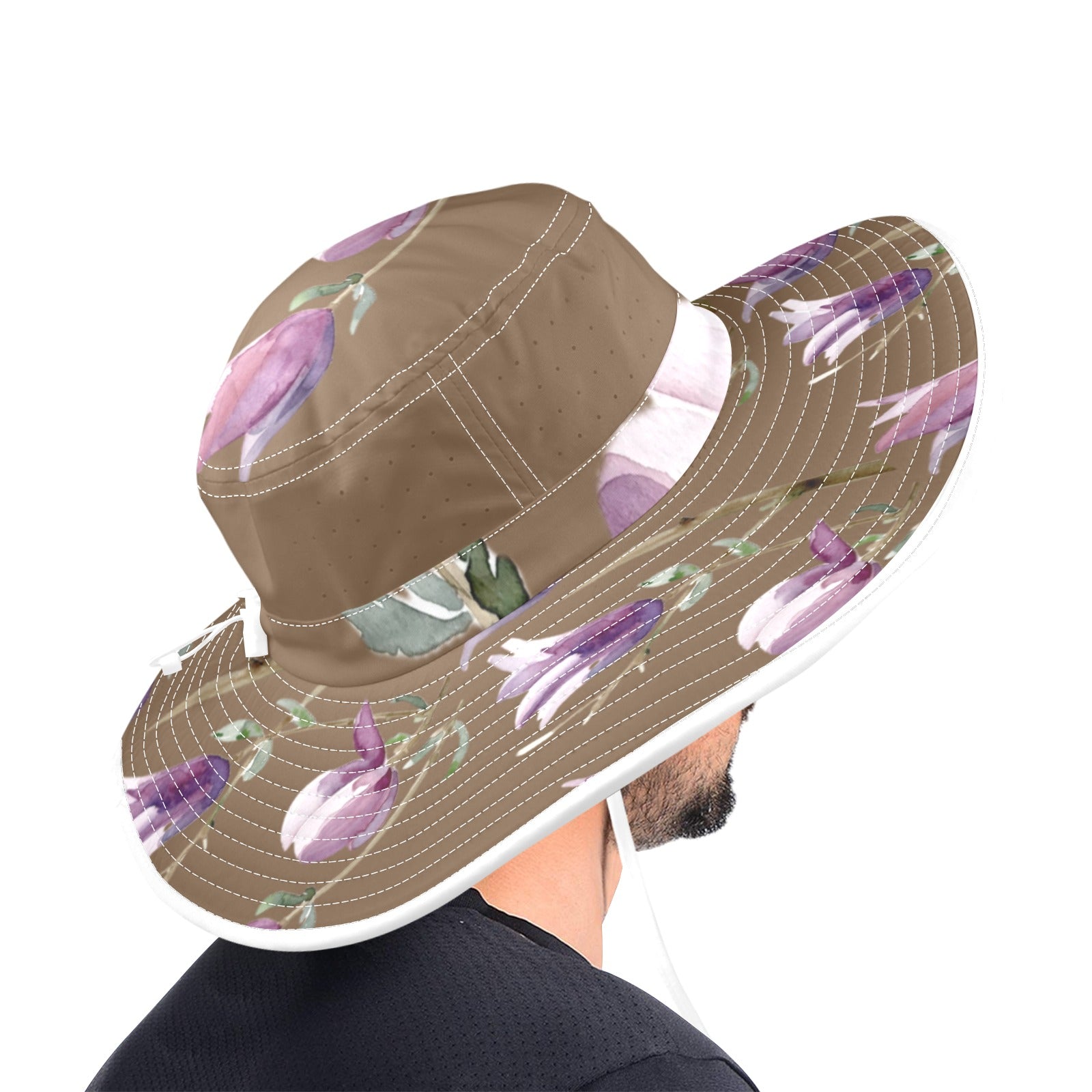 Magnolia Raku Wide Brim Bucket Hat - Lana Art Sweden