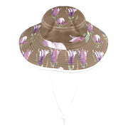 Magnolia Raku Wide Brim Bucket Hat - Lana Art Sweden