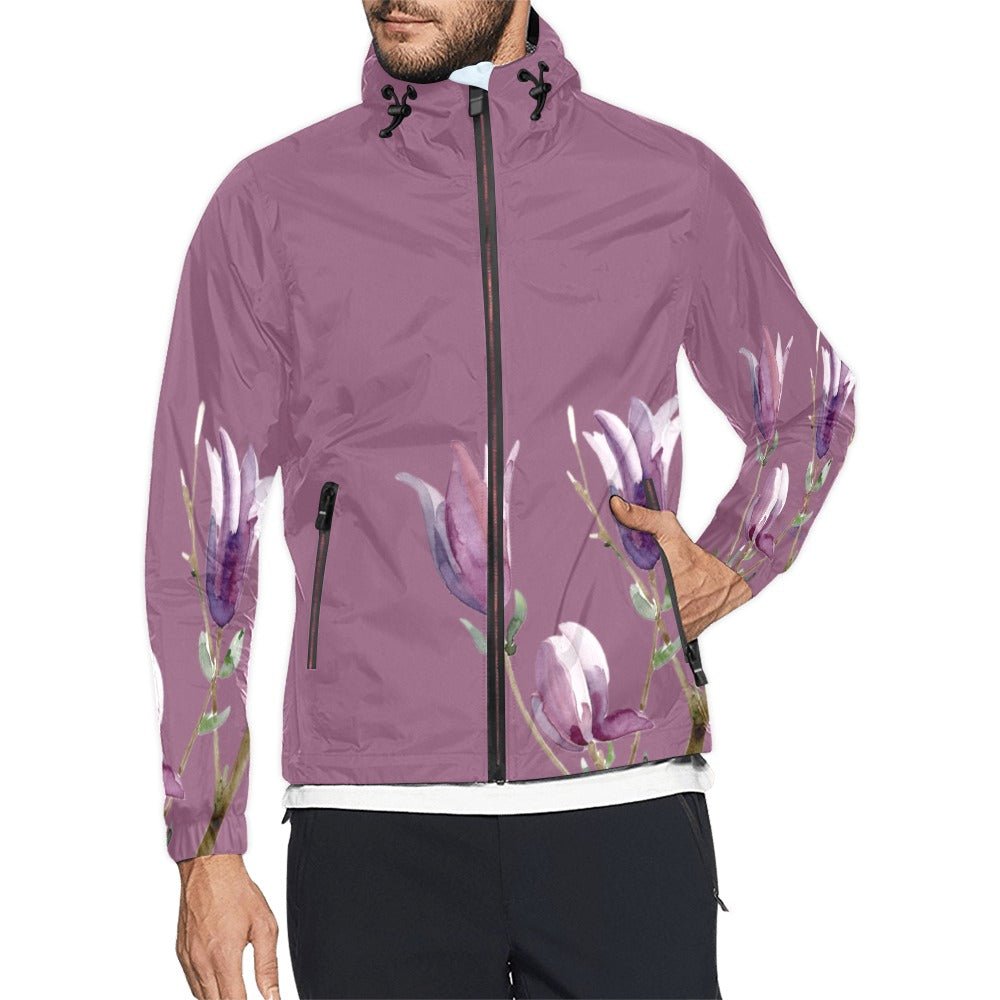 Magnolia Rhodolite Unisex Windbreaker - Lana Art Sweden
