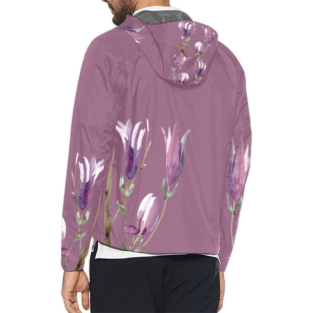 Magnolia Rhodolite Unisex Windbreaker - Lana Art Sweden