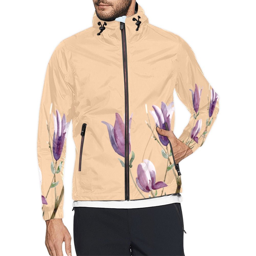 Magnolia Roasted Peach Unisex Windbreaker - Lana Art Sweden