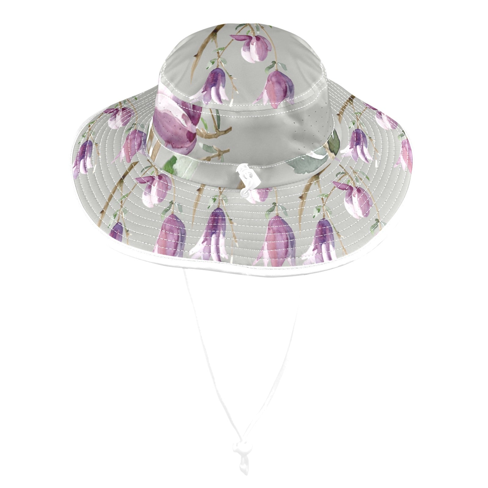 Magnolia Sea Salt Wide Brim Bucket Hat - Lana Art Sweden
