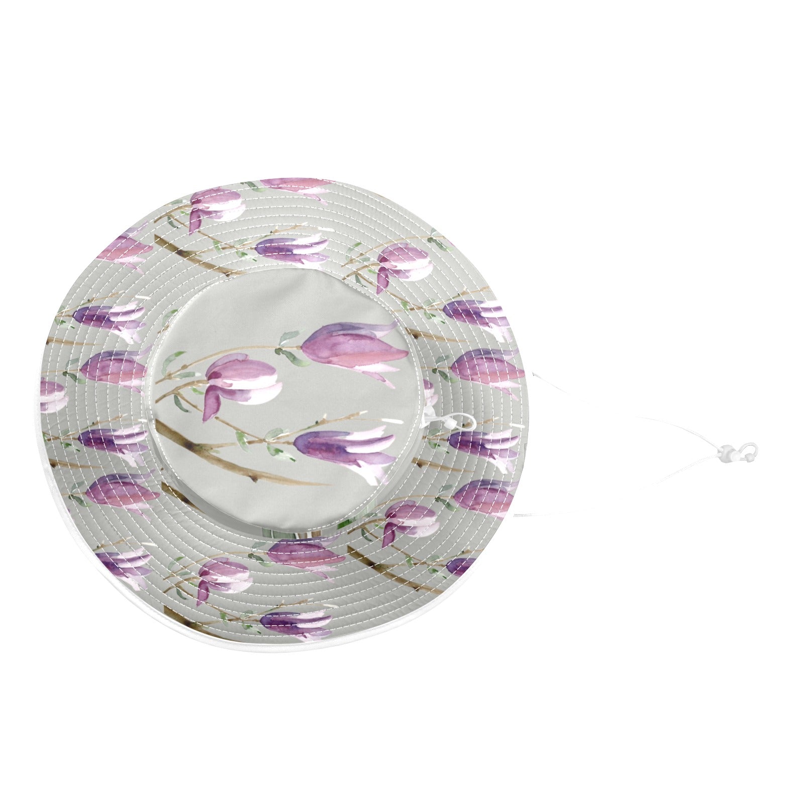 Magnolia Sea Salt Wide Brim Bucket Hat - Lana Art Sweden