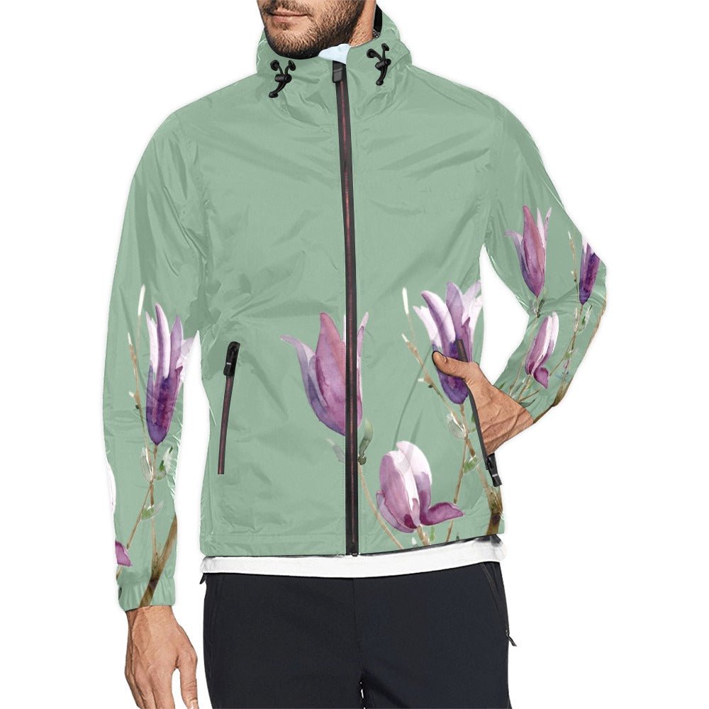 Magnolia Spanish Green Unisex Windbreaker - Lana Art Sweden