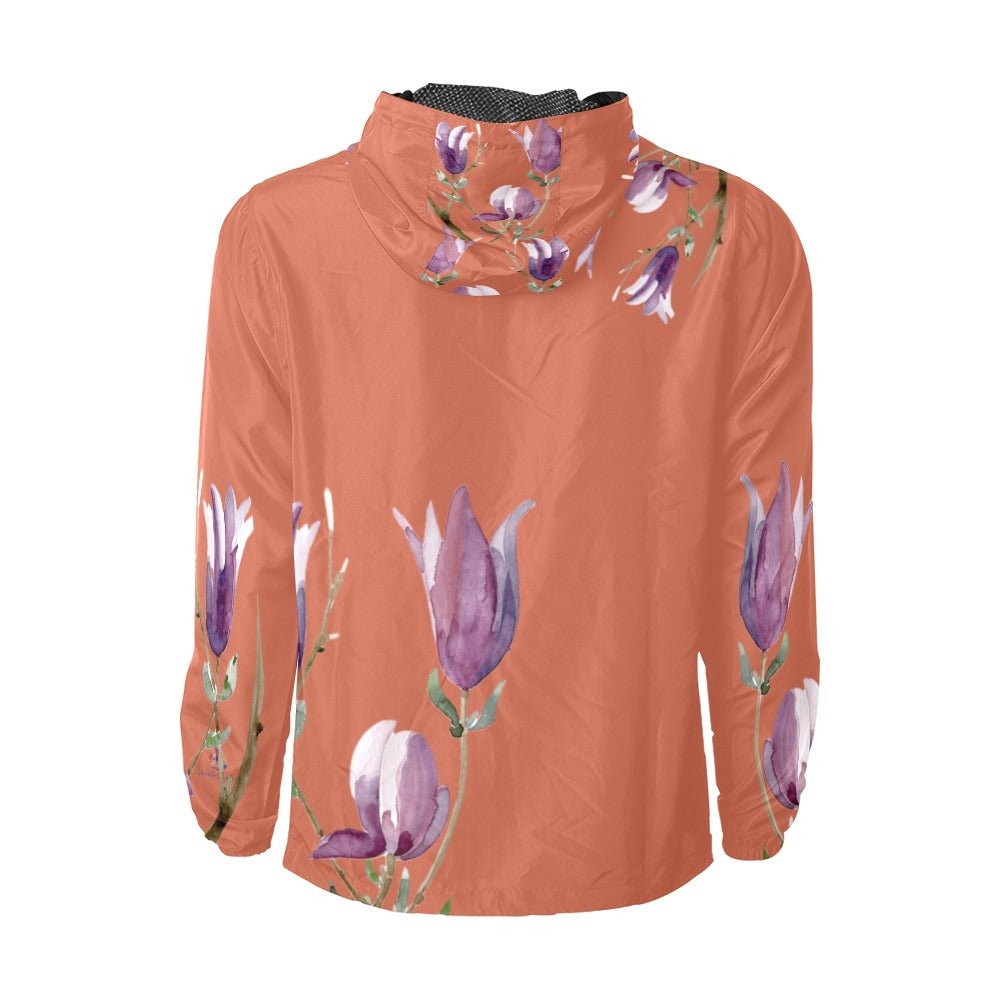 Magnolia Tangerine Unisex Windbreaker - Lana Art Sweden