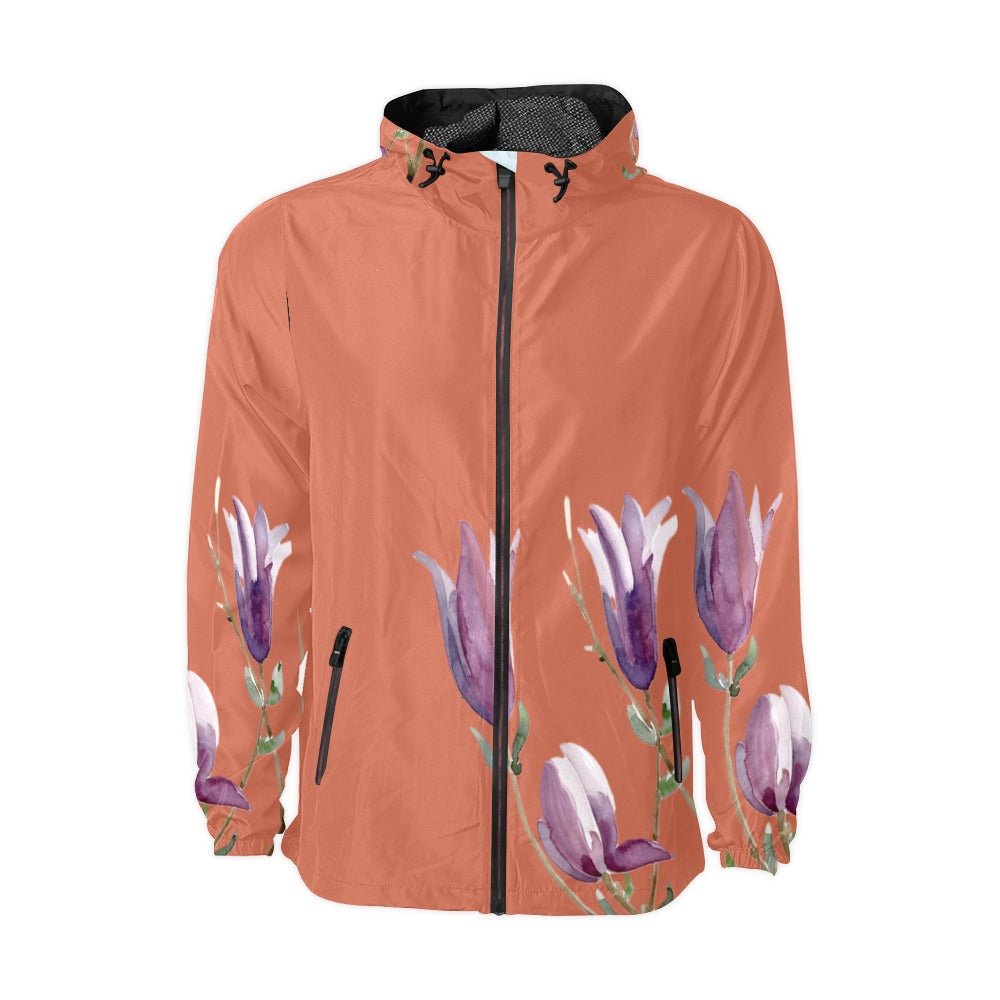 Magnolia Terracotta Unisex Windbreaker - Lana Art Sweden