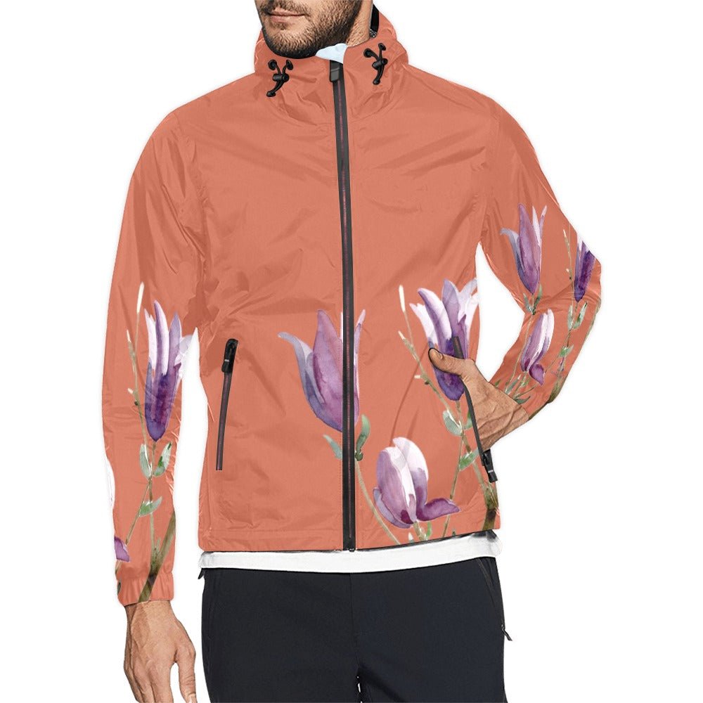 Magnolia Terracotta Unisex Windbreaker - Lana Art Sweden