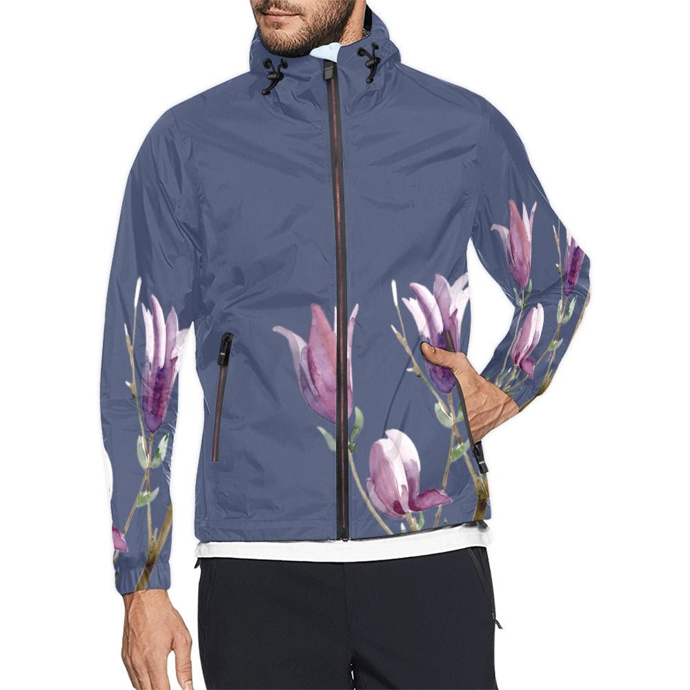 Magnolia Twilight Unisex Windbreaker - Lana Art Sweden