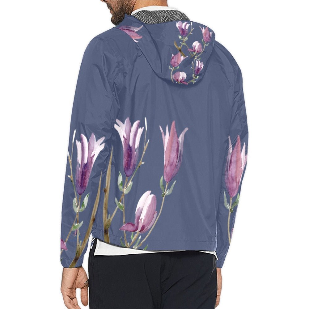 Magnolia Twilight Unisex Windbreaker - Lana Art Sweden