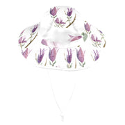 Magnolia White Wide Brim Bucket Hat - Lana Art Sweden