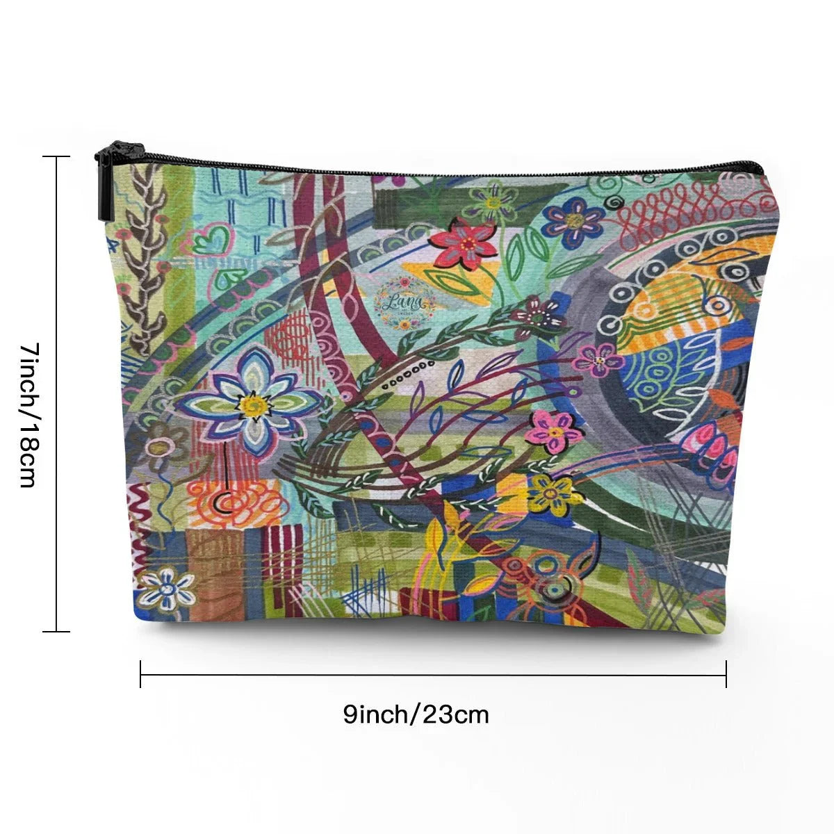 Makeup Bag Colorful Currents - Lana Art Sweden