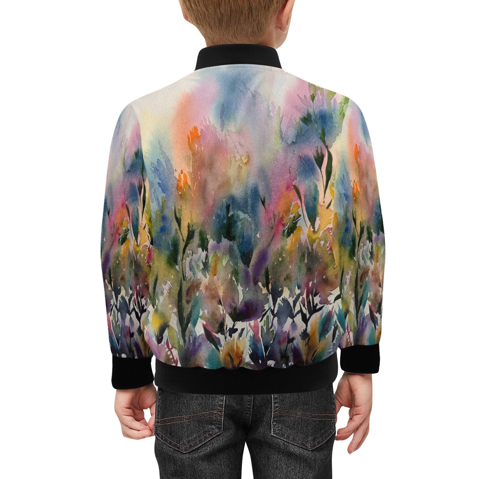Morning Dew Kids' Bomber Jacket with Pockets (Model H40) - Lana Art Sweden
