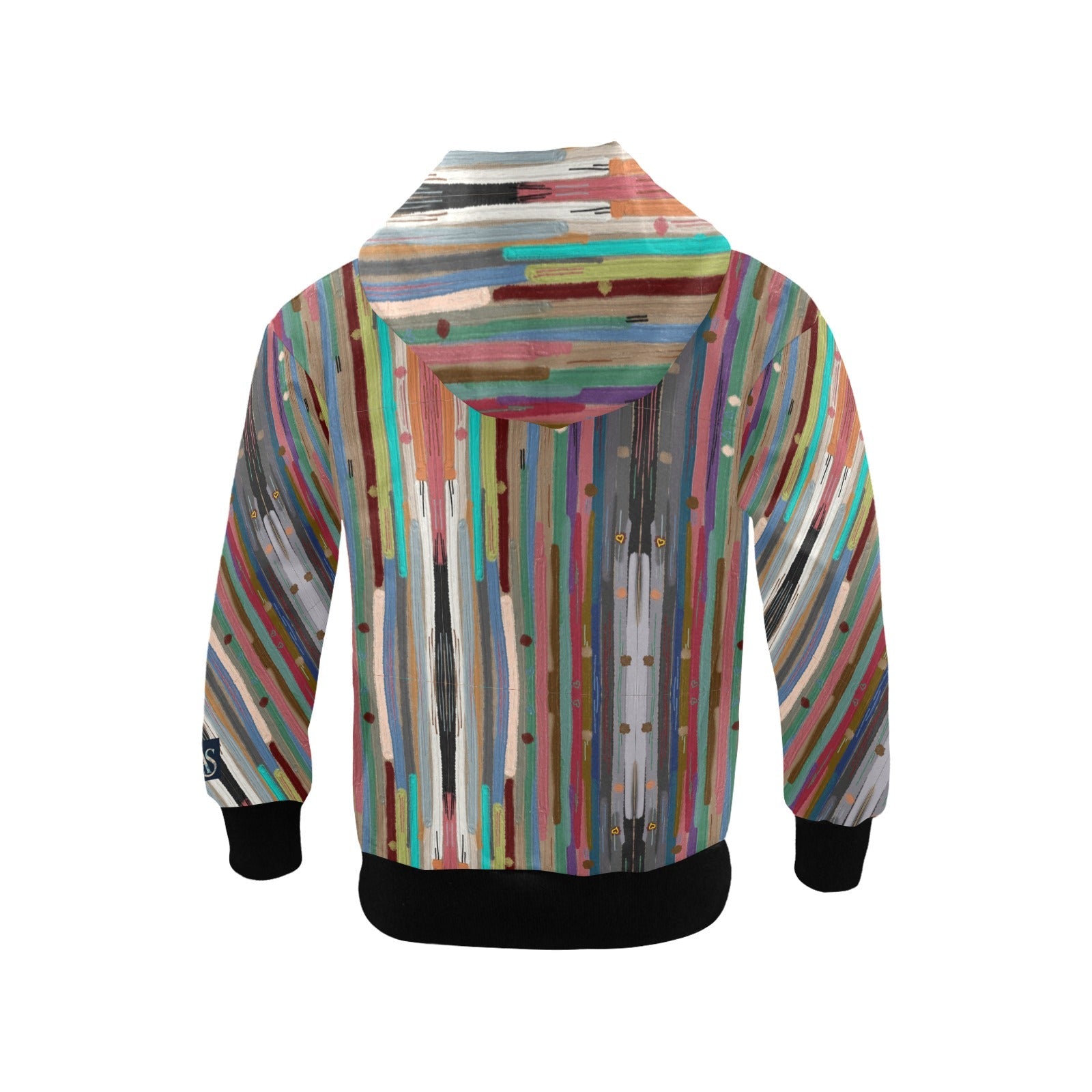 My Stripes Mega Big Boys' Zip Up Hoodie (H58) - Lana Art Sweden