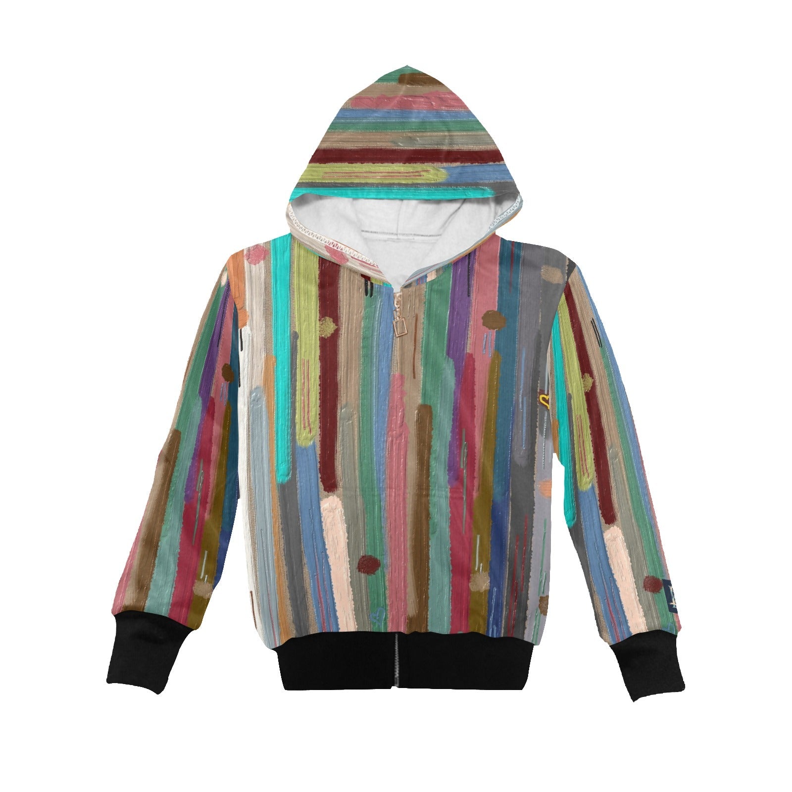 My Stripes My Way Big Boys' Zip Up Hoodie (H58) - Lana Art Sweden