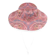 Old Rose Circus Wide Brim Bucket Hat - Lana Art Sweden