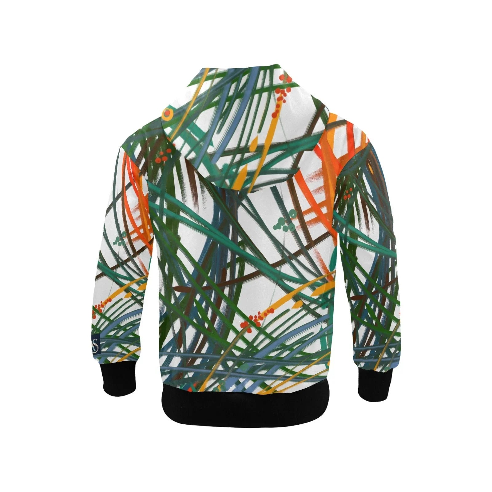 Pampa Grass Big Boys' Zip Up Hoodie (H58) - Lana Art Sweden