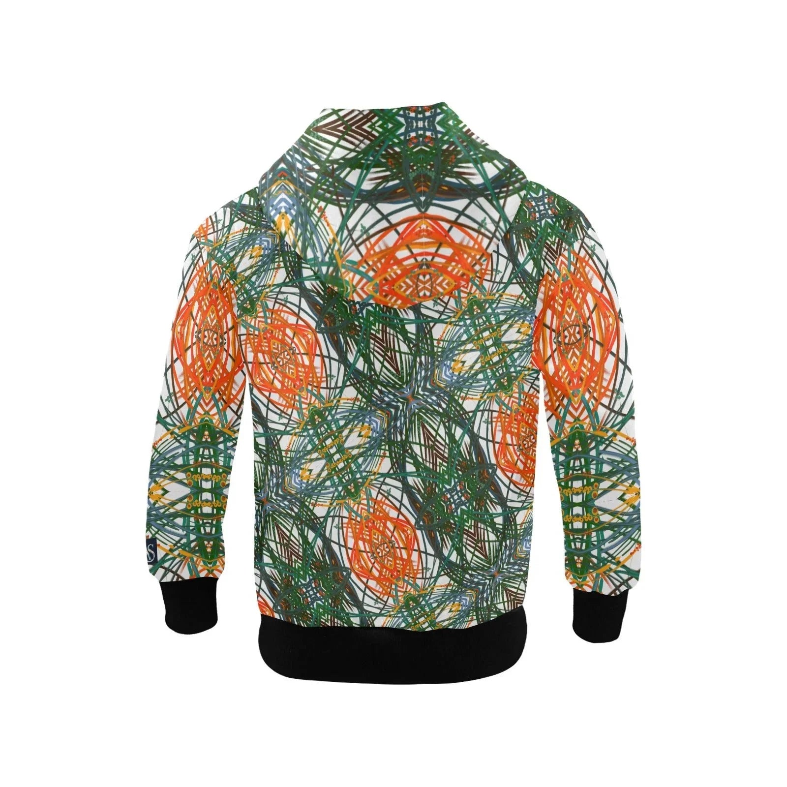 Pampa Grass Mega Big Boys' Zip Up Hoodie (H58) - Lana Art Sweden