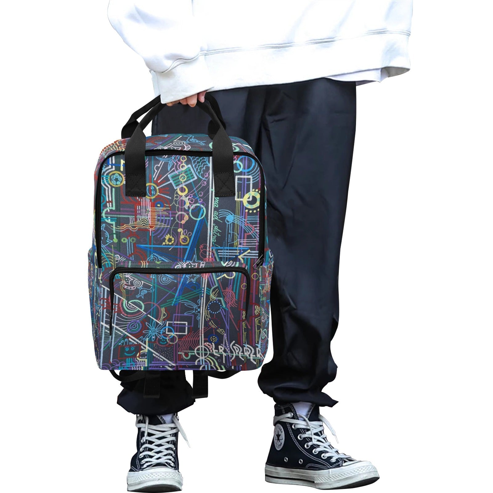 Per Aspera Animals Twin Handle Backpack - Lana Art Sweden