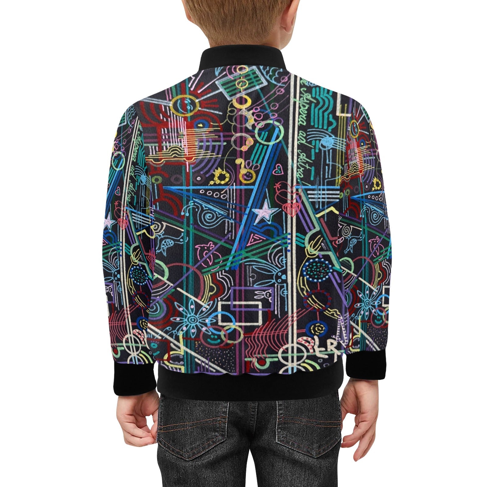 Per Aspera Kids Kids' Bomber Jacket with Pockets (Model H40) - Lana Art Sweden