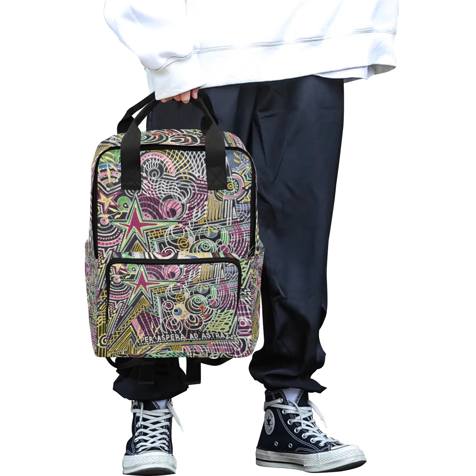 Per Aspera Twin Handle Backpack - Lana Art Sweden