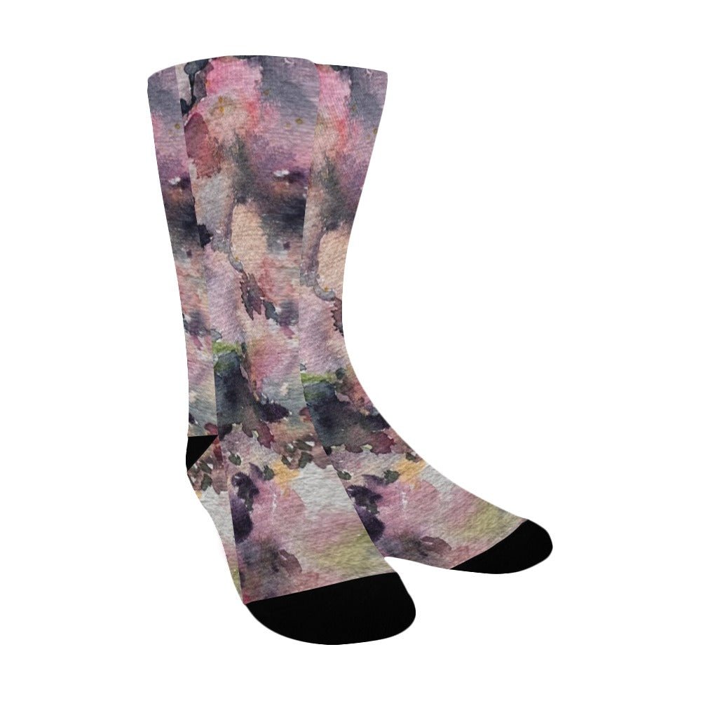 Pink Rhapsody Women's Custom Socks - Lana Art Sweden