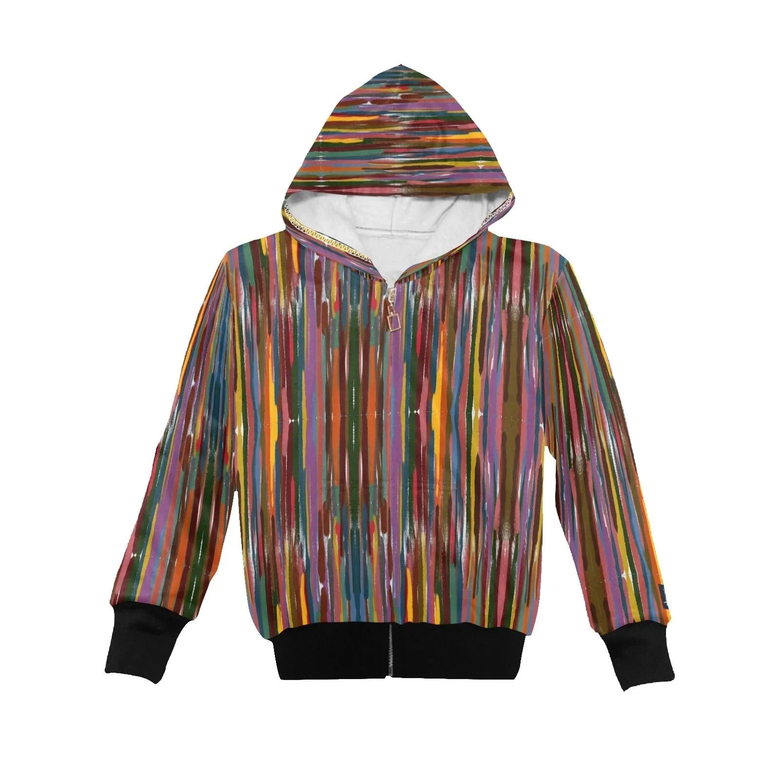 Power Stripes Big Boys' Zip Up Hoodie (H58) - Lana Art Sweden