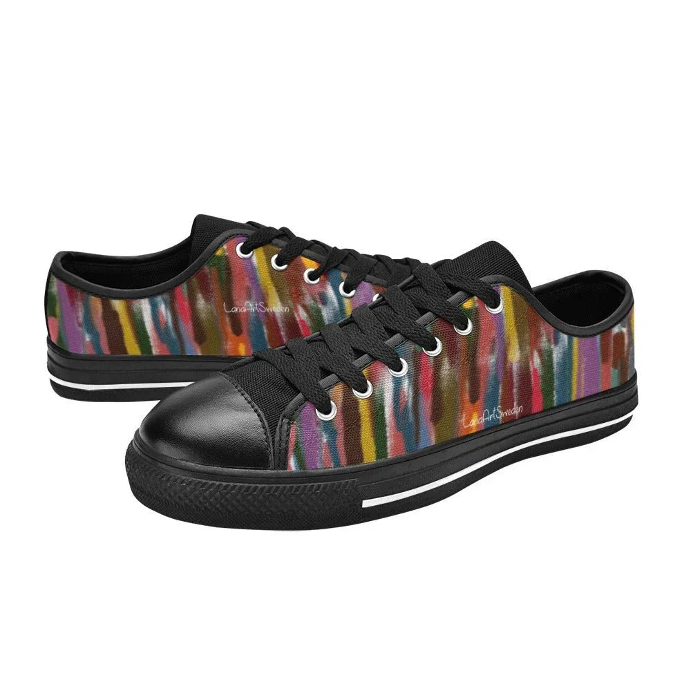 Power Stripes Men's Classic Canvas Shoes - Lana Art Sweden