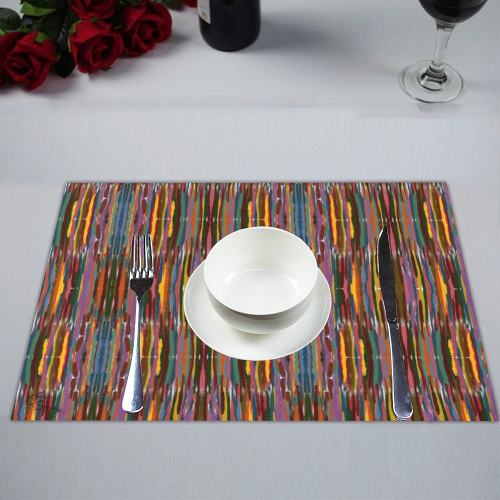Power Stripes Placemat 14’’ x 19’’ (Set of 4) - Lana Art Sweden