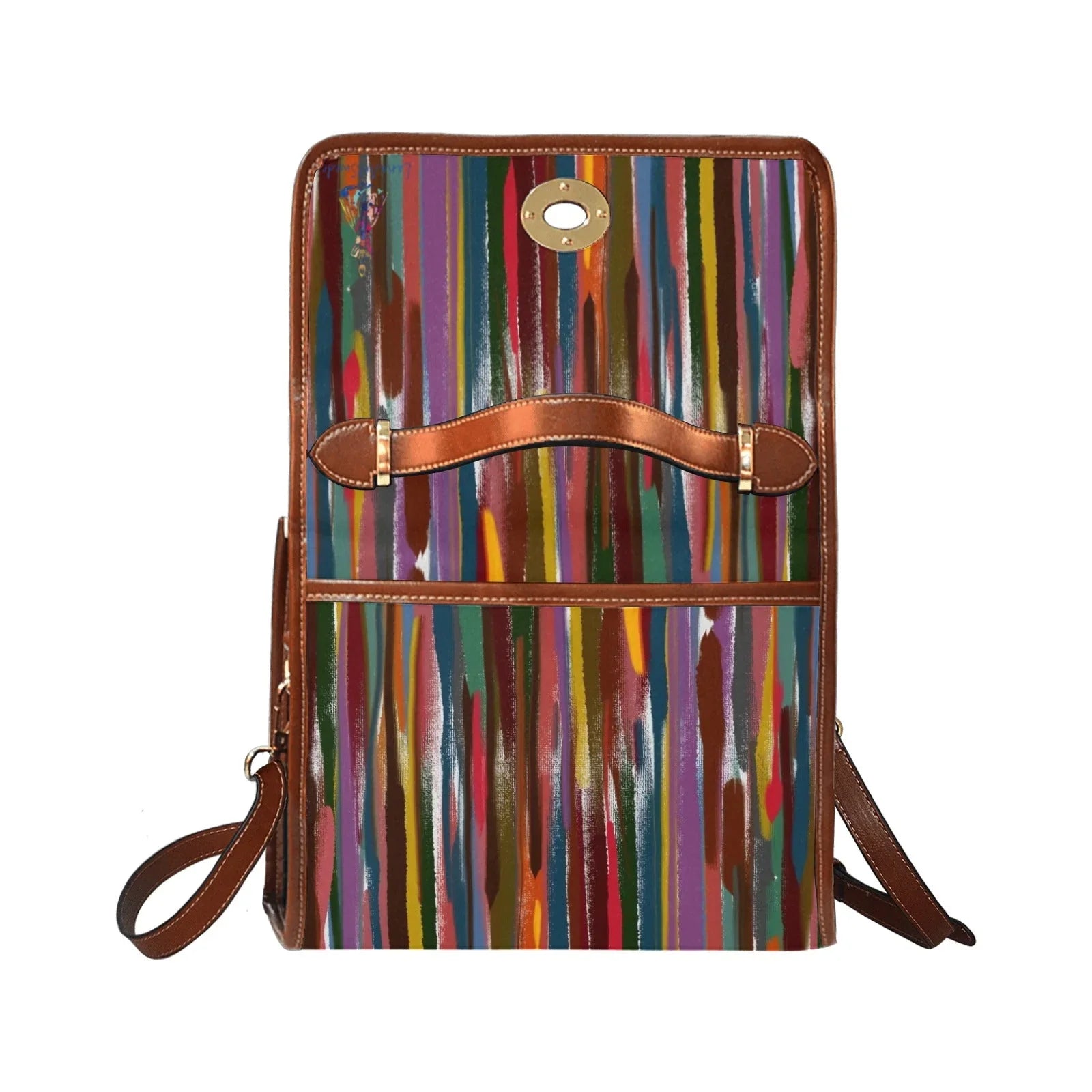 Power Stripes Waterproof Shoulder Strap Canvas Bag - Lana Art Sweden