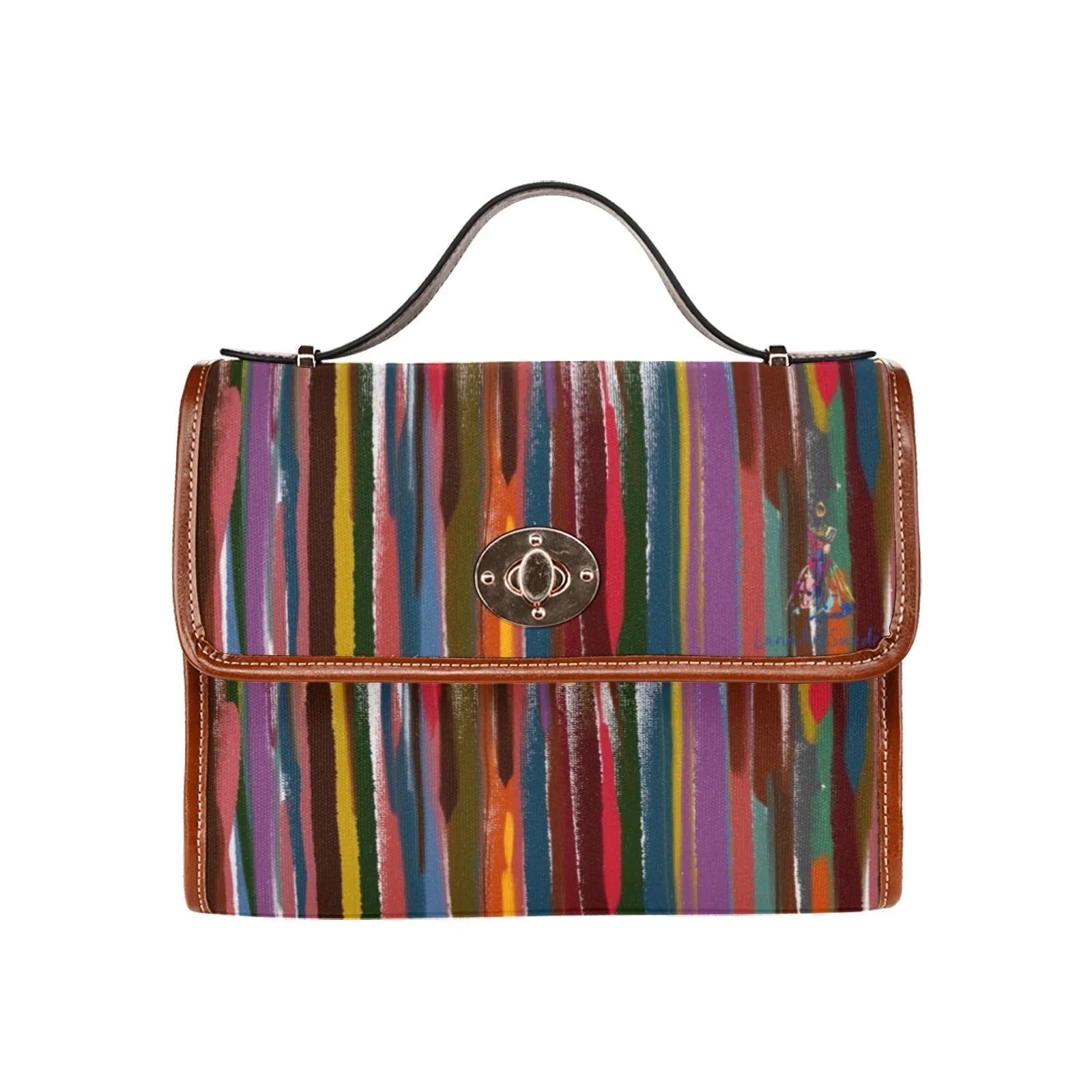 Power Stripes Waterproof Shoulder Strap Canvas Bag - Lana Art Sweden