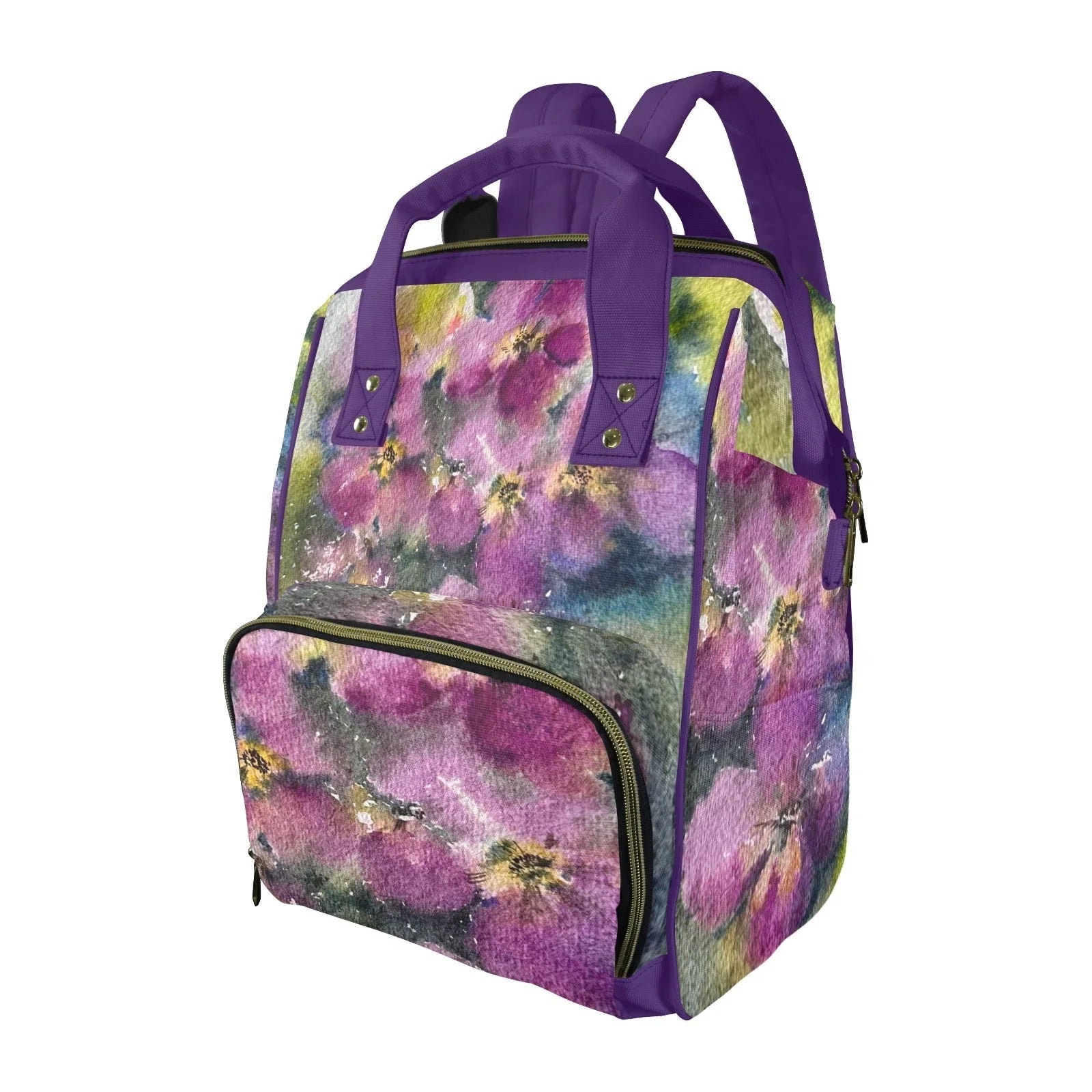 Purple Field Multifunction Diaper Bag - Lana Art Sweden