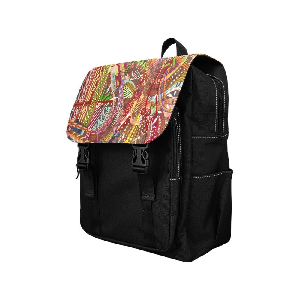 Purple Swirls Casual Backpack - Lana Art Sweden