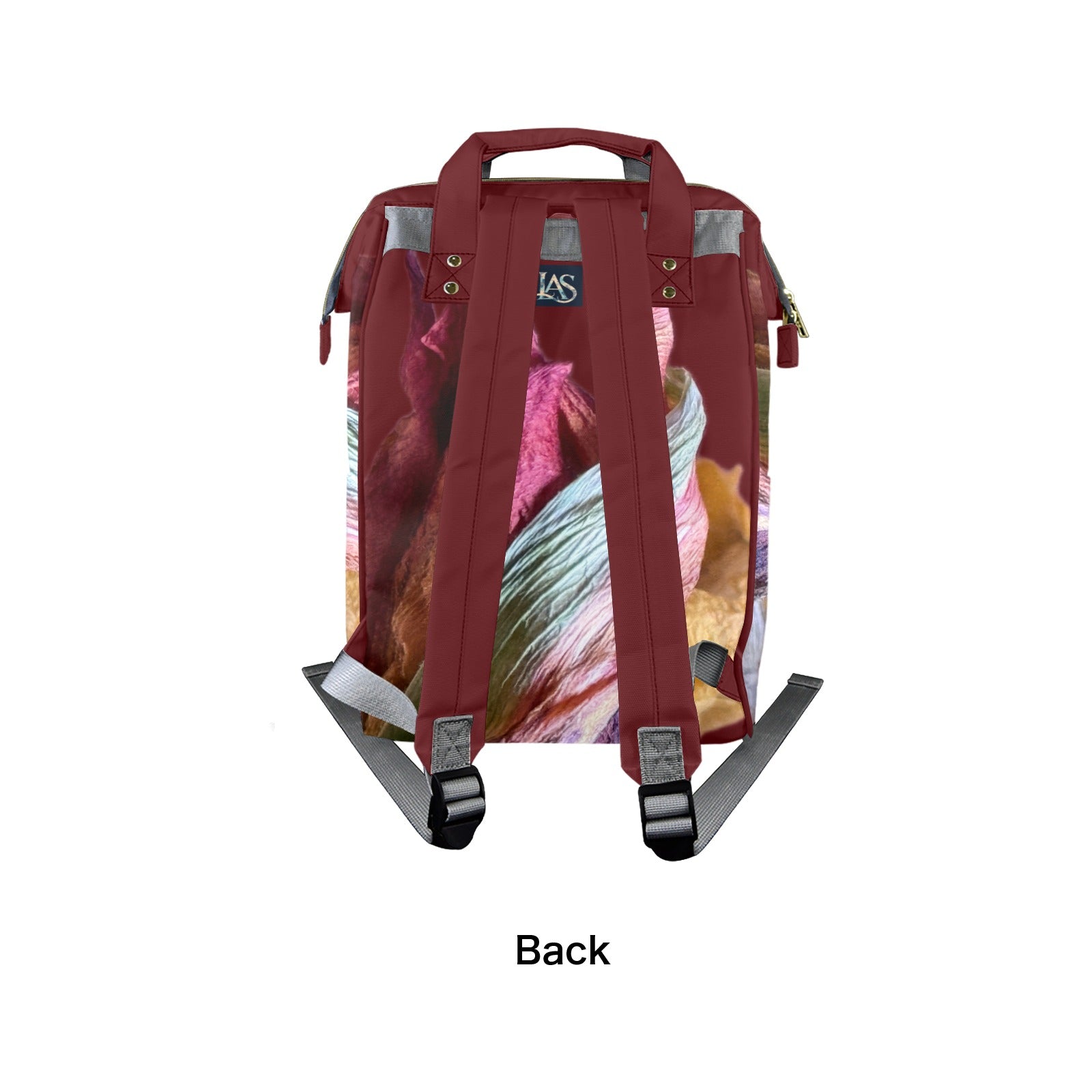 Red Tulip Twist Cherry Multi - Function Travel Diaper Bag - Large - Lana Art Sweden