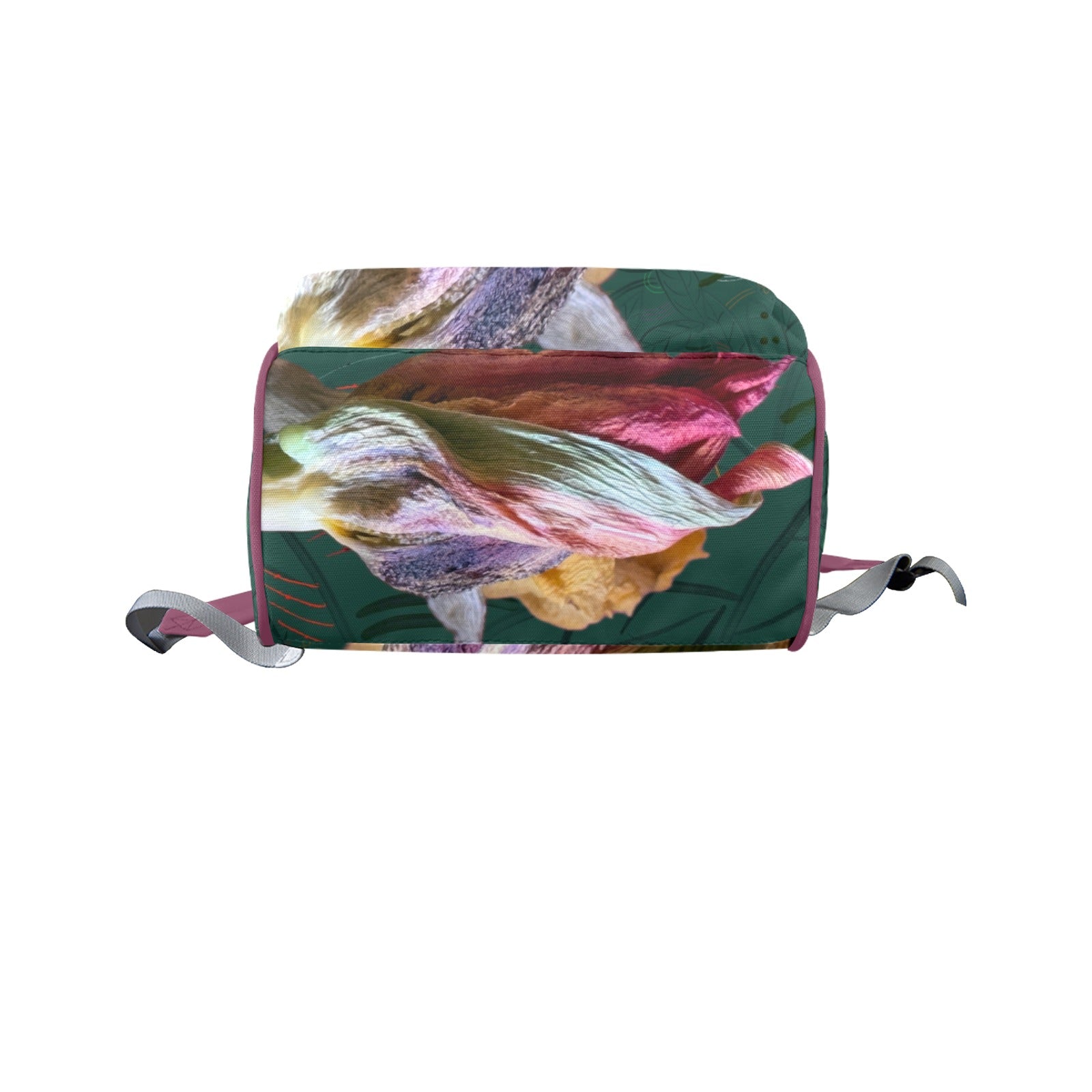 Red Tulip Twist Large Multi - Function Travel Diaper Bag - Lana Art Sweden
