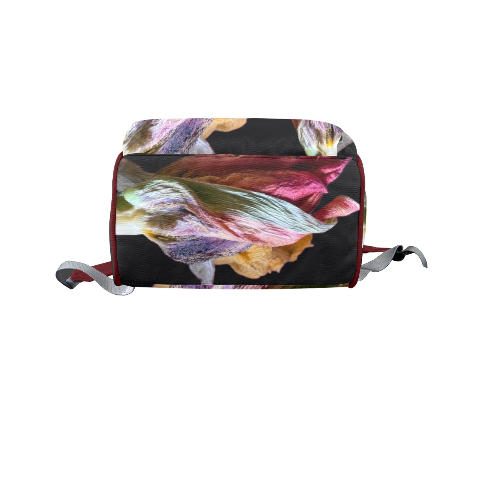 Red Tulip Twist Noir Multi - Function Travel Diaper Bag - Large - Lana Art Sweden