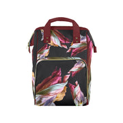 Red Tulip Twist Noir Multi - Function Travel Diaper Bag - Large - Lana Art Sweden