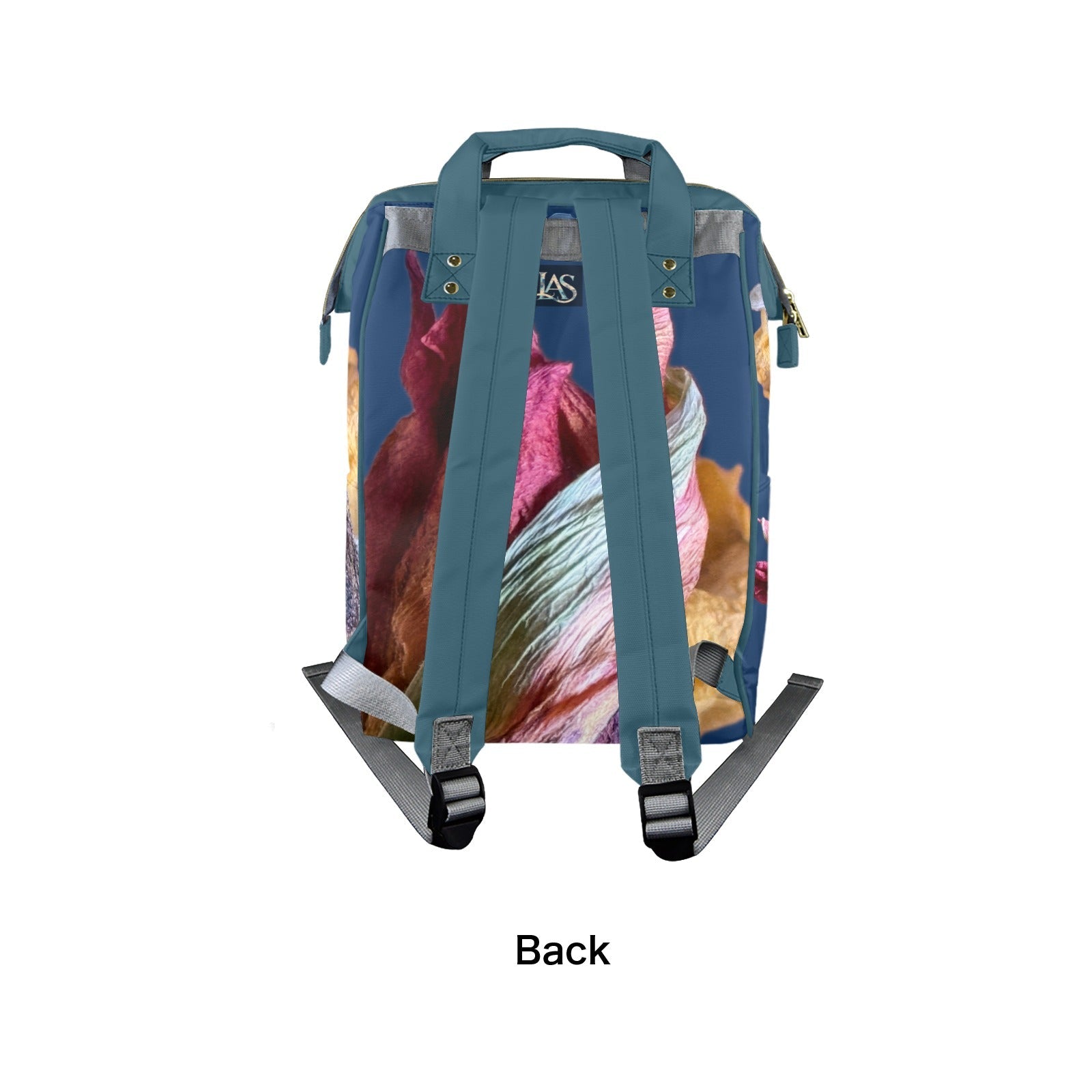 Red Tulip Twist Twilight Multi - Function Travel Diaper Bag - Large - Lana Art Sweden