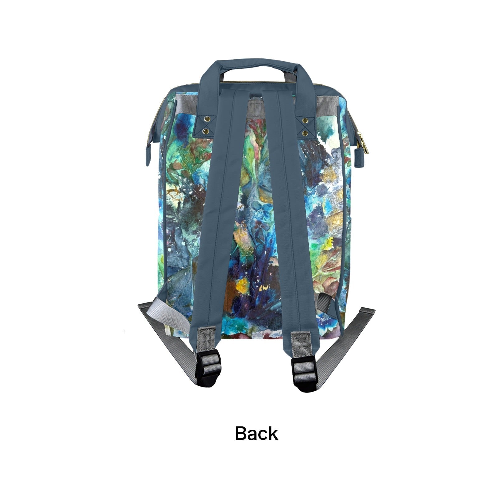 Rhapsody of Spring Sea Green Multi - Function Travel Diaper Bag - Large - Lana Art Sweden