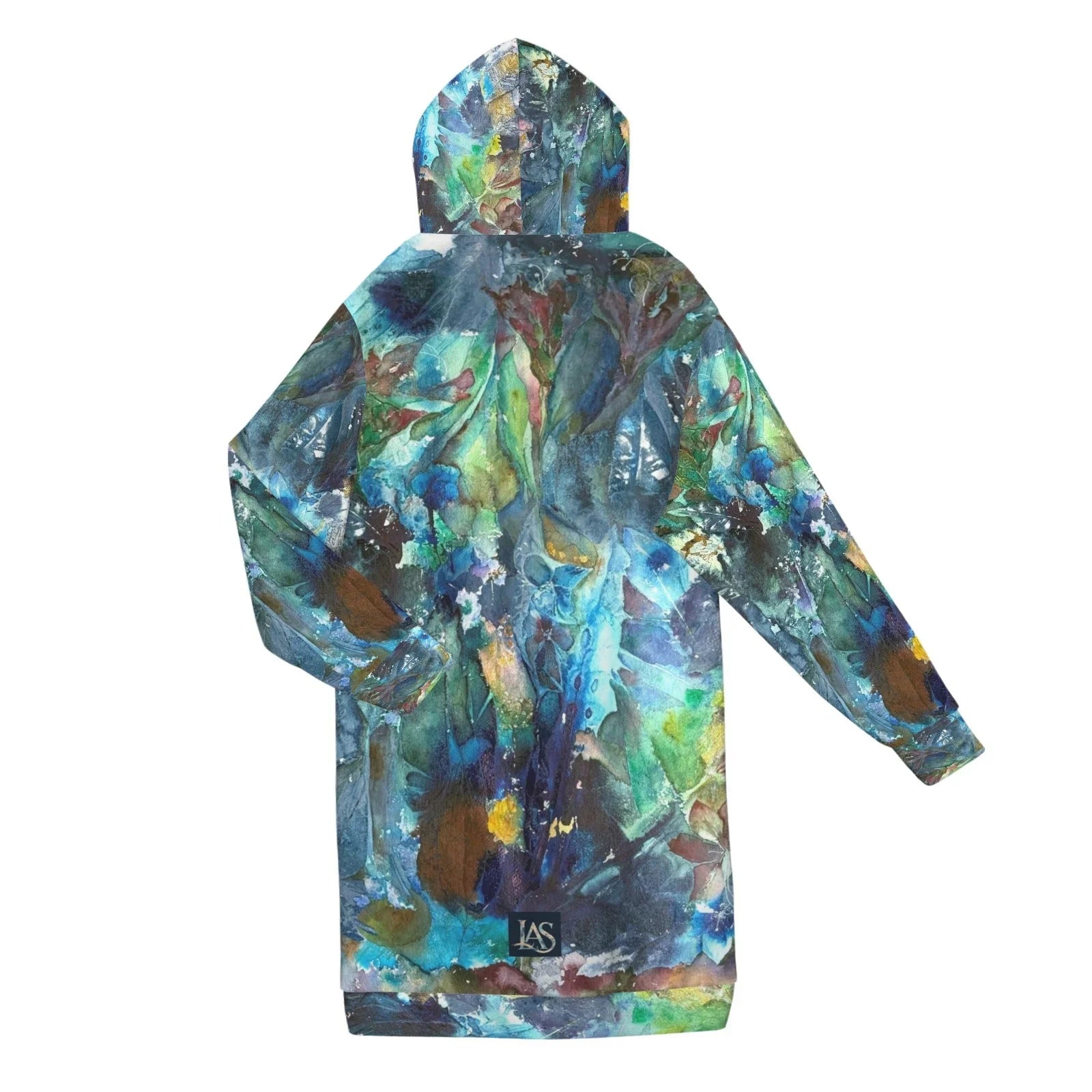 Rhapsody of Spring Women's Long Hooded Jacket - Lana Art Sweden
