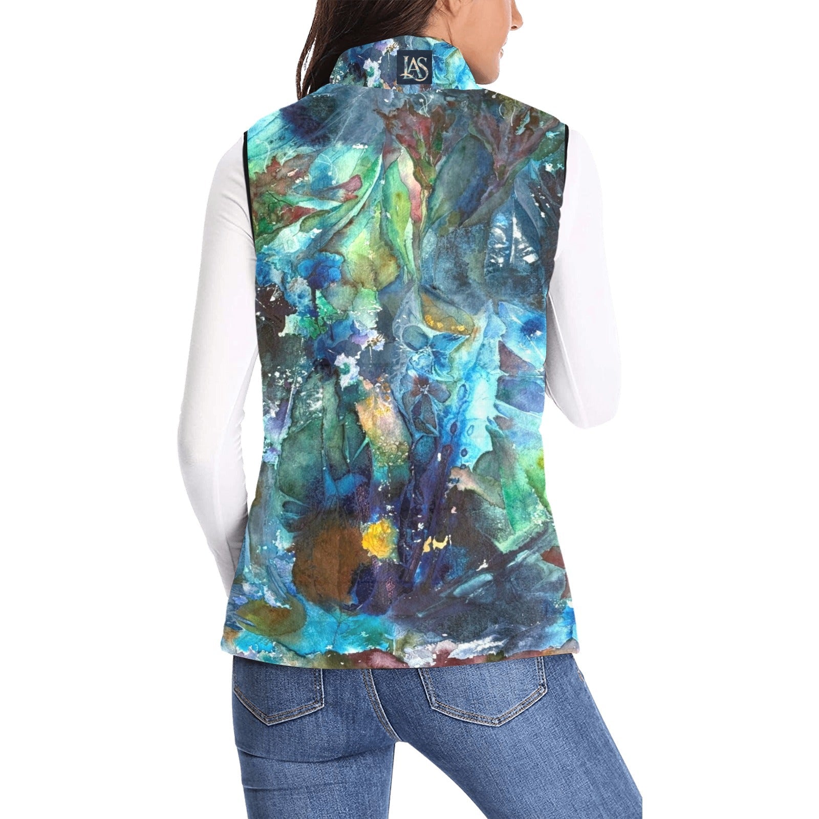 Rhapsody of Spring Women's Padded Vest - Lana Art Sweden