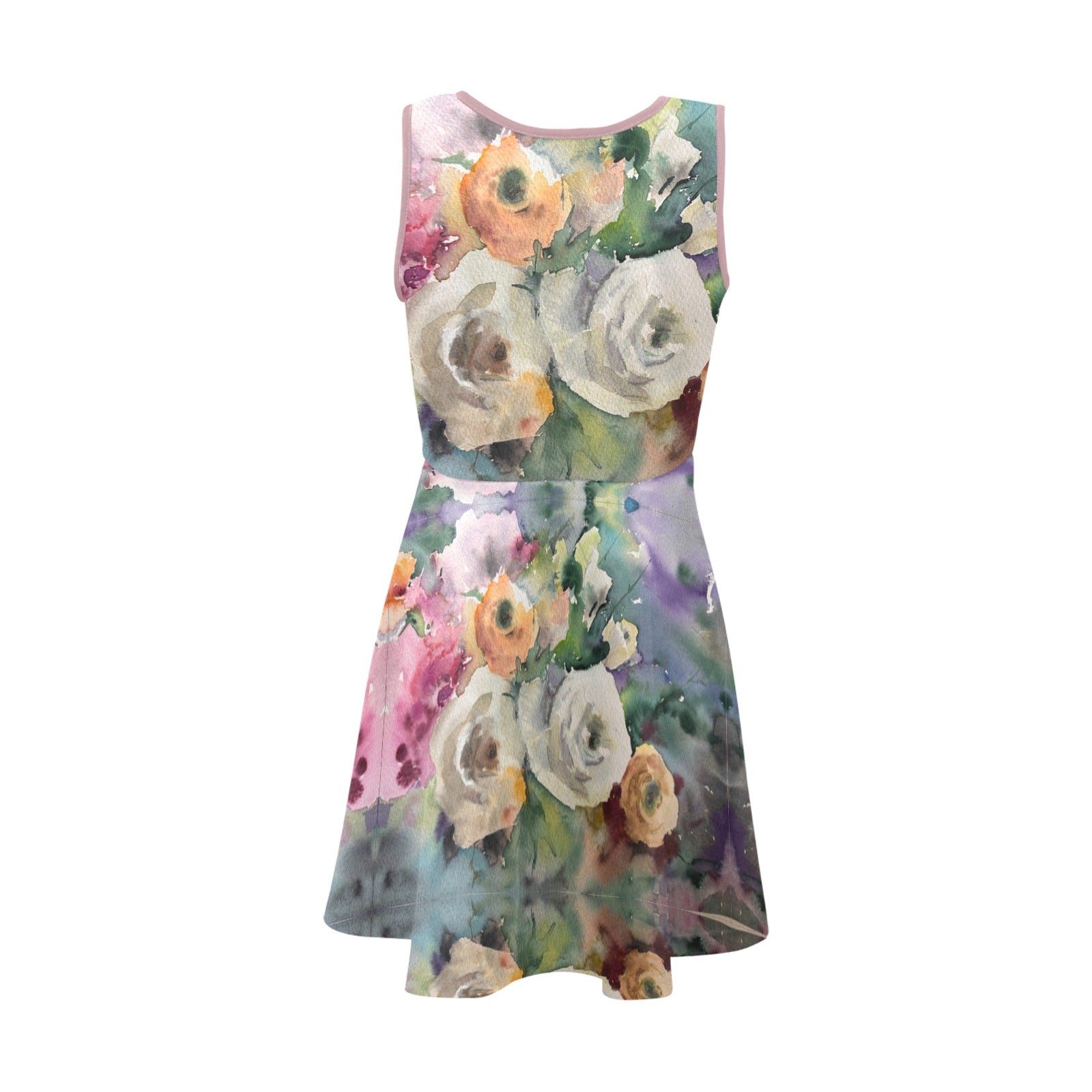 Roses for You! Girls' Sleeveless Sundress - Lana Art Sweden