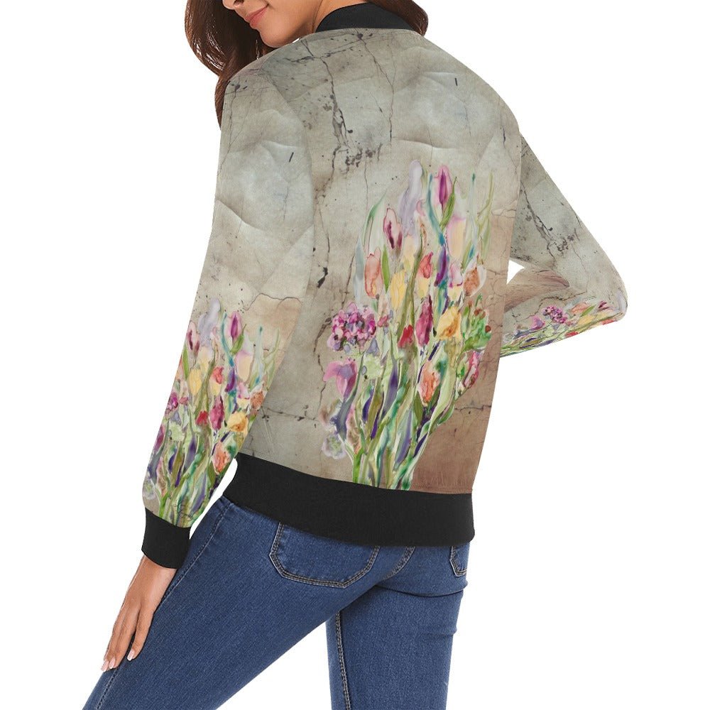 Rusty Life Bomber Jacket for Women - Lana Art Sweden
