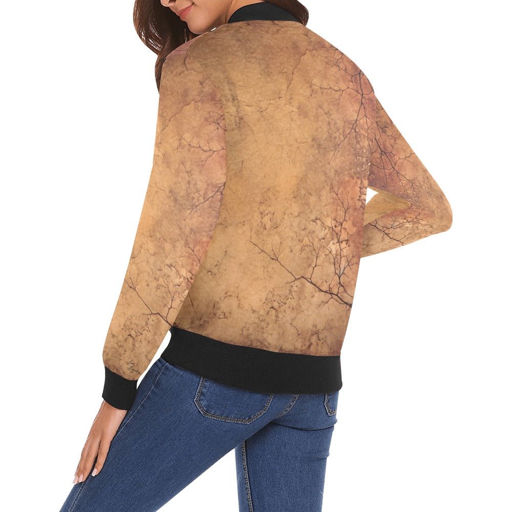 Rusty Life Bomber Jacket for Women - Lana Art Sweden