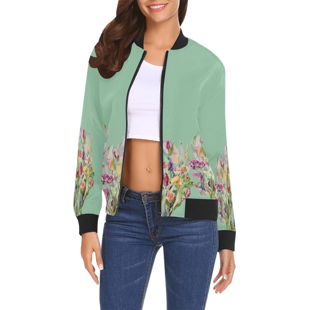 Rusty Life Bomber Jacket for Women - Lana Art Sweden