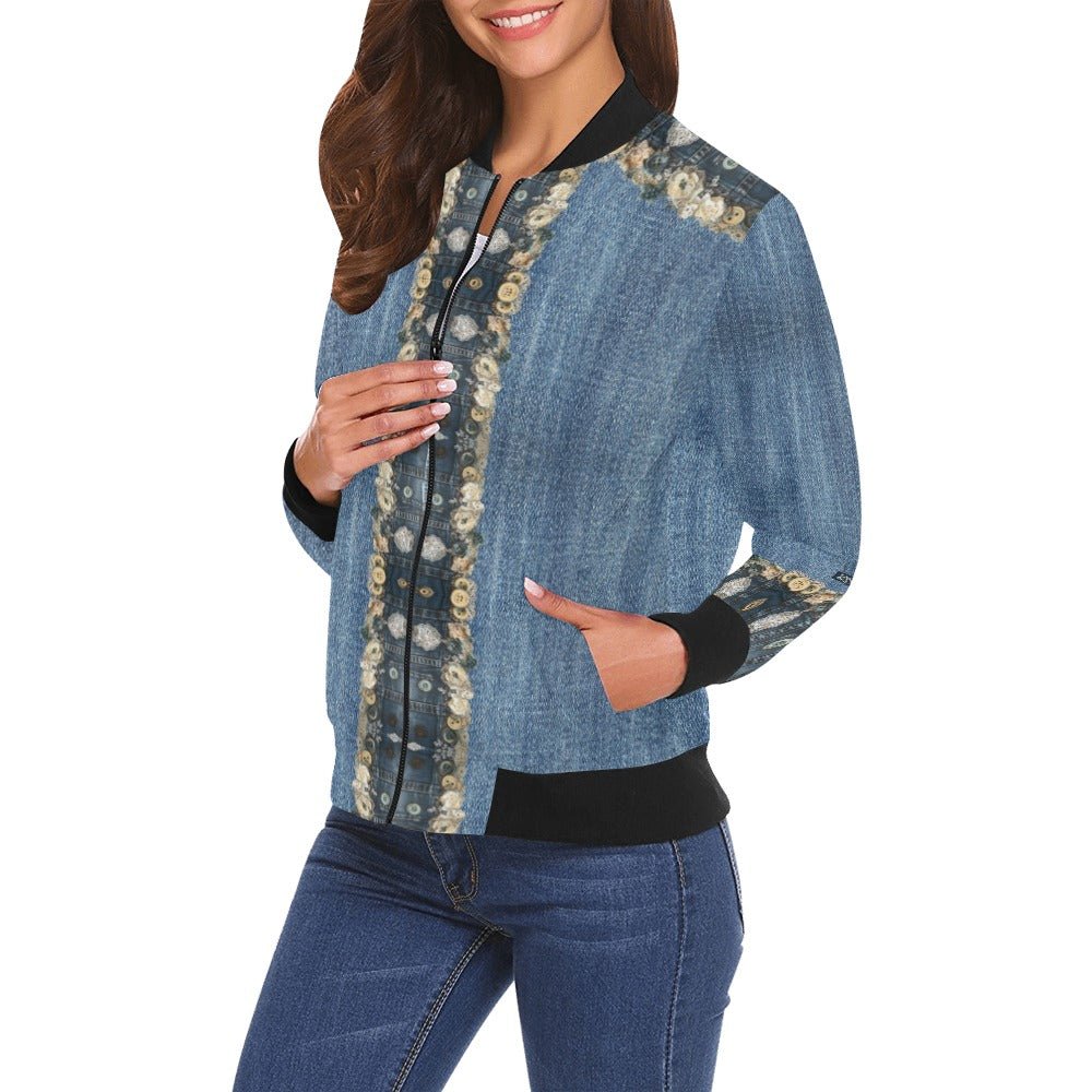 Rusty Life Bomber Jacket for Women - Lana Art Sweden