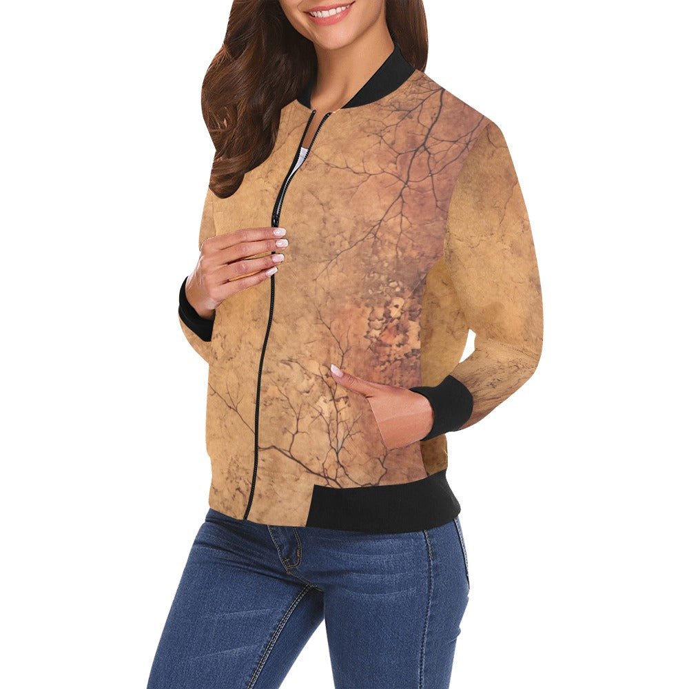 Rusty Life Bomber Jacket for Women - Lana Art Sweden