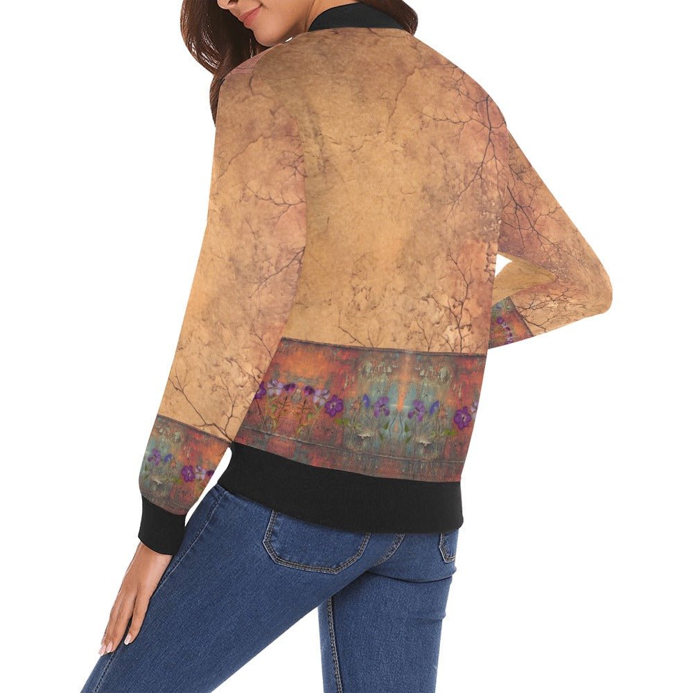 Rusty Life Bomber Jacket for Women - Lana Art Sweden