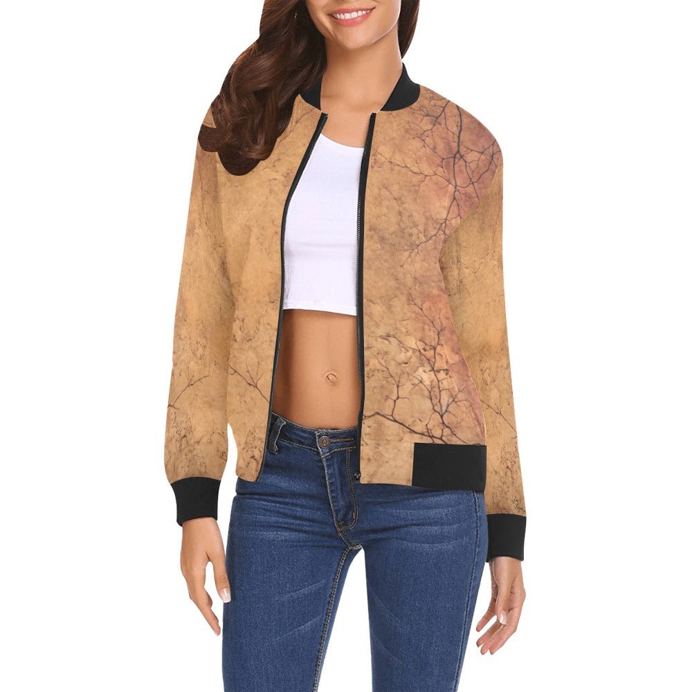 Rusty Life Bomber Jacket for Women - Lana Art Sweden
