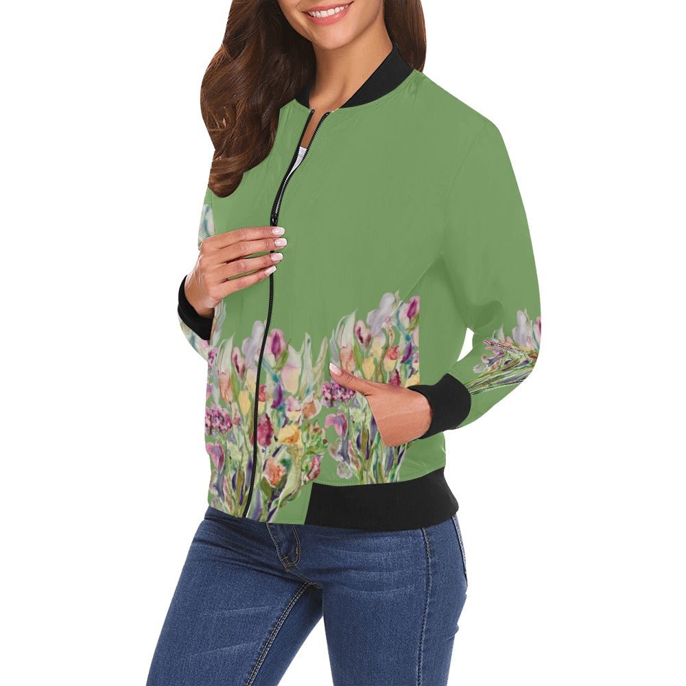Rusty Life Bomber Jacket for Women - Lana Art Sweden