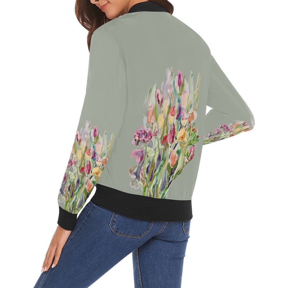 Rusty Life Bomber Jacket for Women - Lana Art Sweden